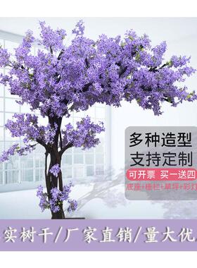 现货直销樱花树仿真树造景大型花树室内装饰桃花客厅落地花网红大