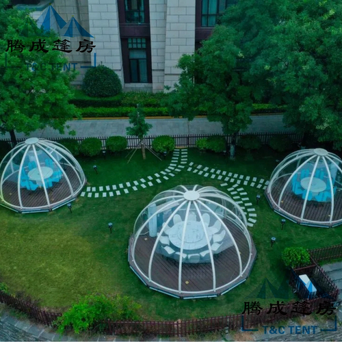 新品半圆型球形透明PC星空屋玻璃网红泡泡屋民宿帐篷酒店户外野营 - 图3