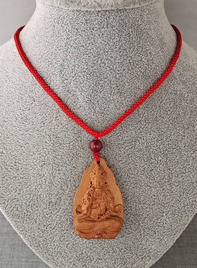 男女通用桃木朱砂手工雕刻