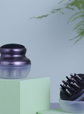 头皮米诺上药器滚珠导入仪器生发液育发头部按摩梳子头发涂抹神器