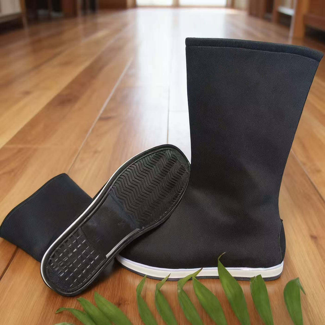 汉服古装靴 翘头cos汉服内增高 男女中式皂靴弓鞋婚鞋官兵摄影靴,淘宝优惠券,粉丝福利购,淘宝优惠卷