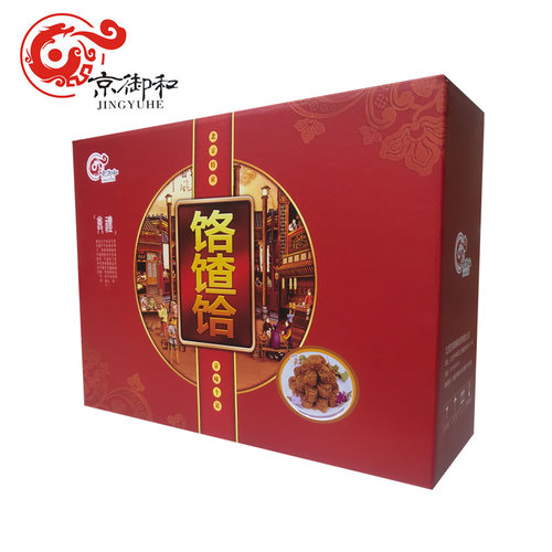 老北京通州特产京御和绿豆面咯吱盒炸饹馇饸花开咯吱脆小吃110g - 图3