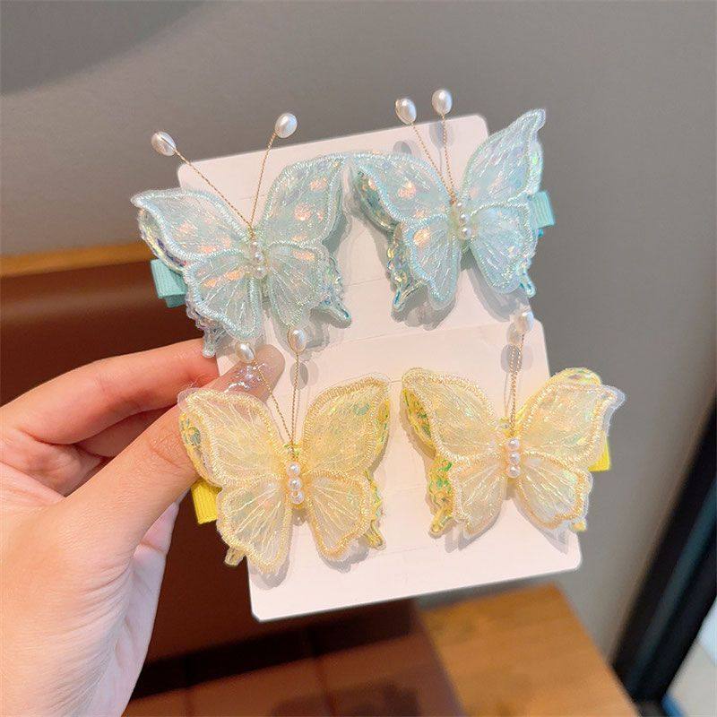 超仙公主发卡女童儿童蝴蝶发夹小女孩不伤发碎发洋气夹子宝宝发饰,淘宝优惠券,粉丝福利购,淘宝优惠卷