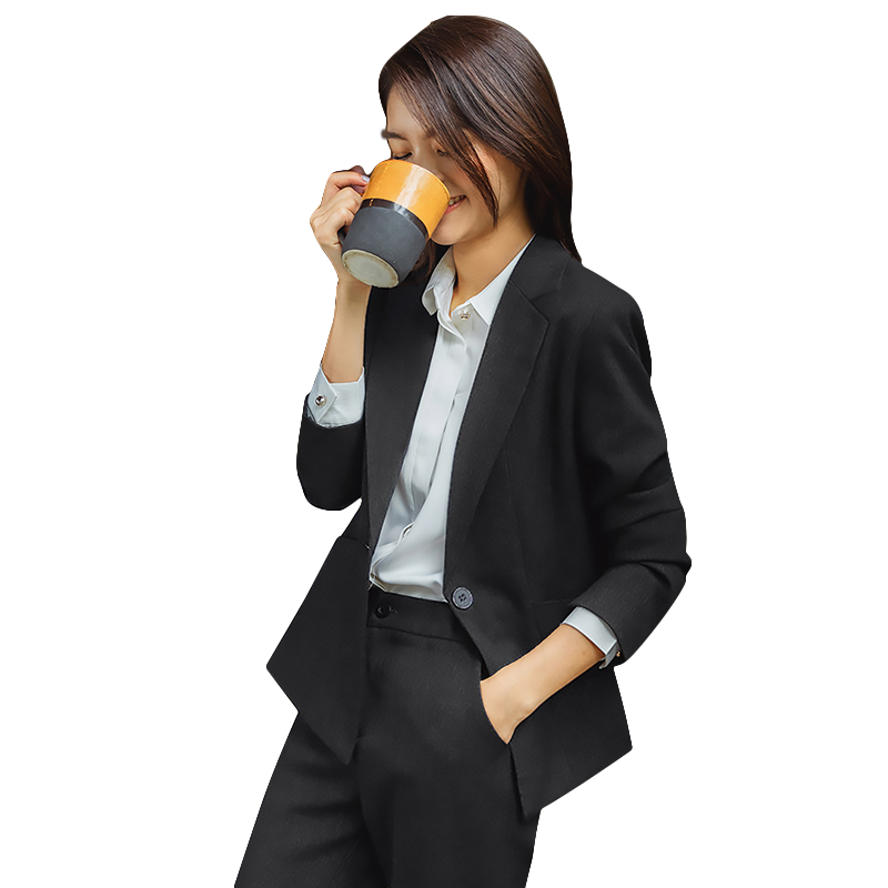 秋冬气质公务员面试大学生小西装 秋安职业女裤套装