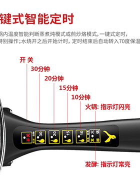 家用多功能大容量蒸煮炒一体锅