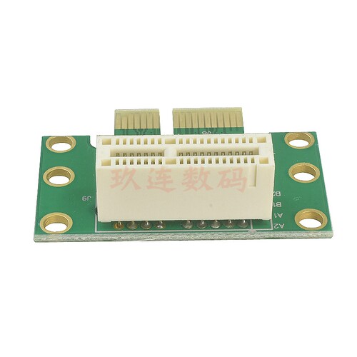 PCI-E转接卡 PCI-E1x转向卡横向显卡转接卡小机箱转接卡1X延长头4X 90度pci卡PCI-E横向转向卡pci-e显卡1X X4 - 图3