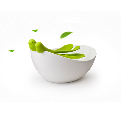 Qualy泰国Sparrow SalaBowl 纯进口沙拉搅拌碗轻快美观易搅拌包邮 - 图2