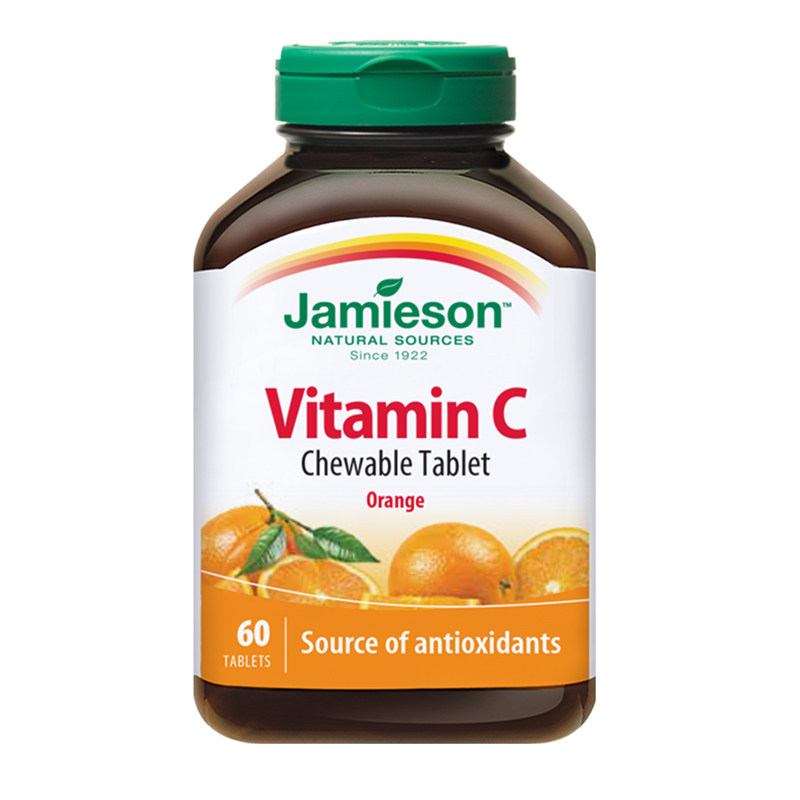 健美生高含量维生素c甜橙味咀嚼片 jamieson健美生维生素/复合维生素