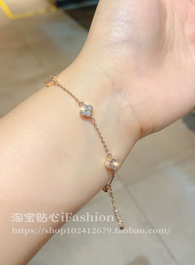 月销10万件的四叶草手链女轻奢