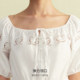 Vq zone Ayazhi Vero Moda top women's summer new style cotton elastic neckline button placket