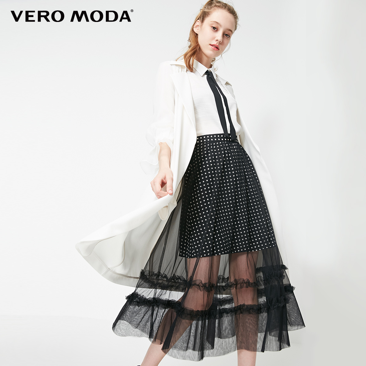 Moda 319121534 春夏新款女士时尚拼接翻领风衣外套 绫致 Vero Moda 319121534 春夏新款女士时尚拼接翻领风衣外套 绫致 Vero