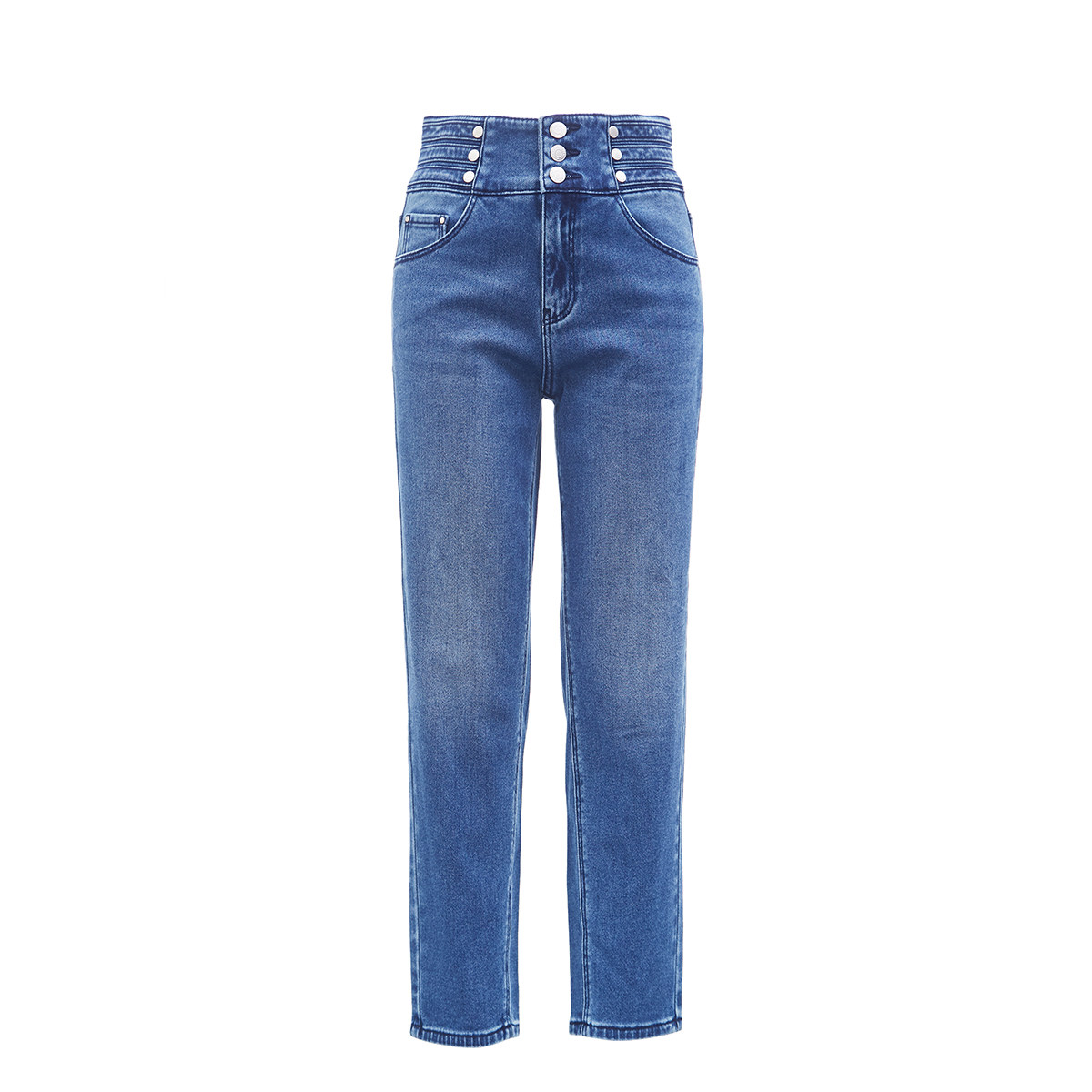 t区绫致Vero Moda25牛仔裤春夏90%含棉高腰萝卜裤时尚九分女百搭,淘宝优惠券,粉丝福利购,淘宝优惠卷