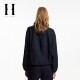 Lingzhi SEASON HIGH Autumn Loose Stand Collar Windproof Zipper Access Control Pocket Long Sleeve Top ເຄື່ອງນຸ່ງຜູ້ຍິງ