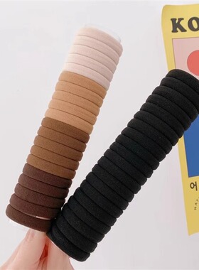 特价简约高弹力扎头发橡皮筋女高马尾发绳耐用头绳发圈头饰不塌