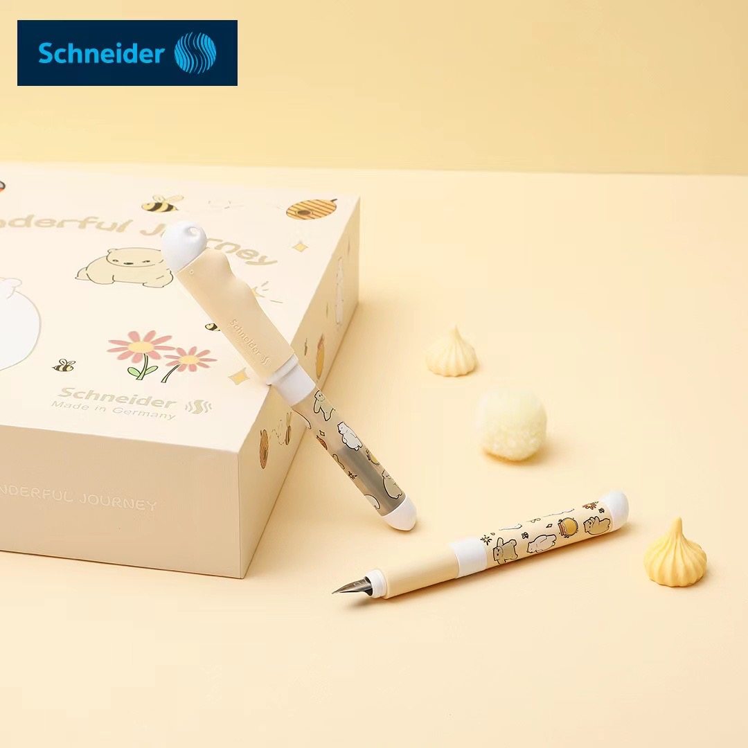 德国原产施耐德熊猫限定学生钢笔Schneider BASE KID成长小学生儿童钢笔长短双笔杆正姿易握可擦钢笔礼盒装,淘宝优惠券,粉丝福利购,淘宝优惠卷