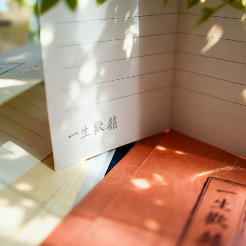 见字如面信封信纸 文艺古风情长纸短复古中式中国风高级感写信纸 - 图3
