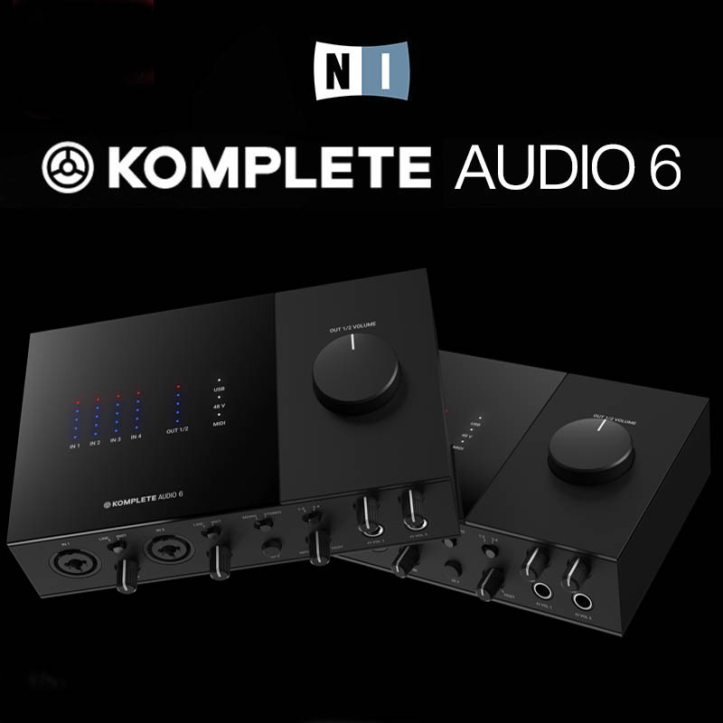 【野雅绫】NI KOMPLETE AUDIO1/2/6专业录音外置编曲音频接口声卡 - 图0