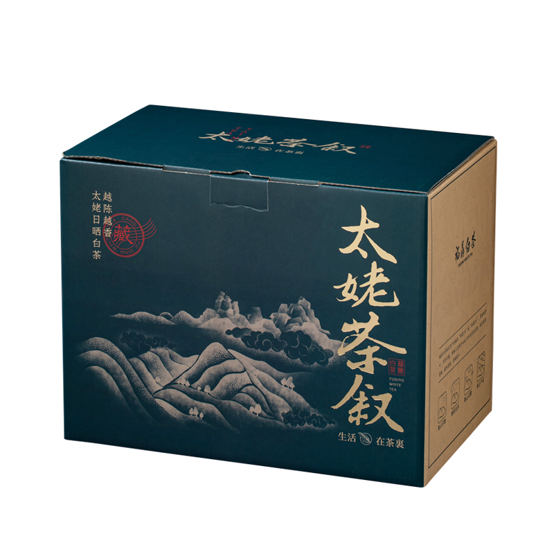 太姥茶叙散茶包装500g一斤装礼盒老白茶寿眉牡丹贡眉时光印记彩箱 - 图3