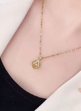 新款项链锁骨链灵动款香包吊坠高质感轻奢小众设计情人闺蜜项链女
