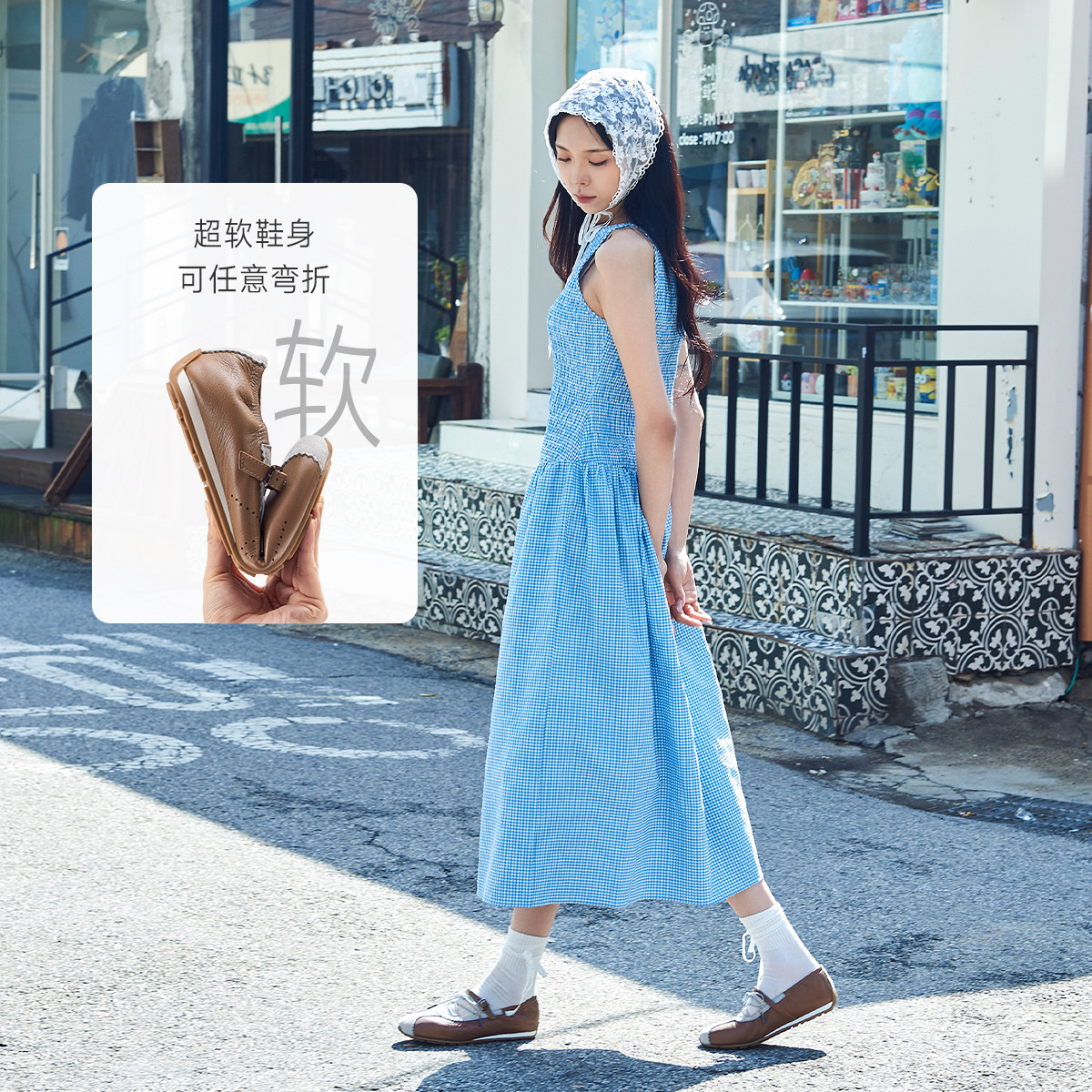 [海盐可可]莎莎苏2025秋冬新款平底拼色复古玛丽珍运动芭蕾舞鞋女,淘宝优惠券,粉丝福利购,淘宝优惠卷