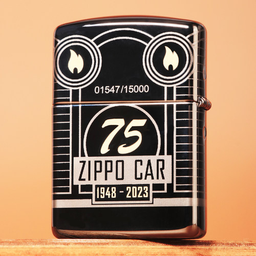 正品zippo打火机2023年度限量版双打小汽车75周年火力全开48692 - 图2