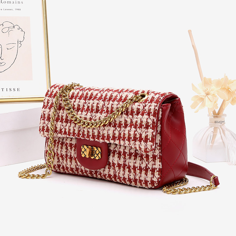 圣米洛小众婚礼红色新娘包包女2026新款结婚百搭链条小方包婚包,淘宝优惠券,粉丝福利购,淘宝优惠卷