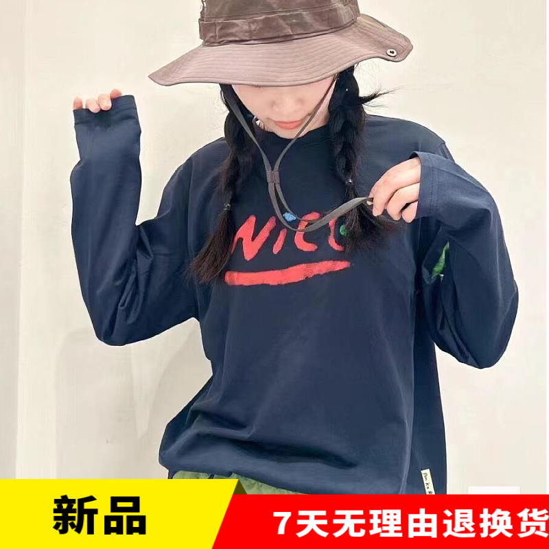 2024年素然专比零运动女新品春户外干爽熊猫图案长袖T恤A0241TS29 - 图3