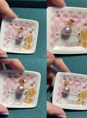 天然淡水珍珠紫白珠吊坠项链