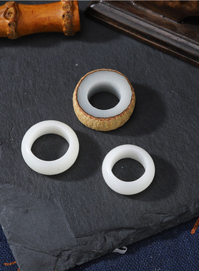 菩提戒指diy白玉手工半成品