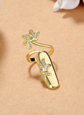 护甲套开口可调节戒指环