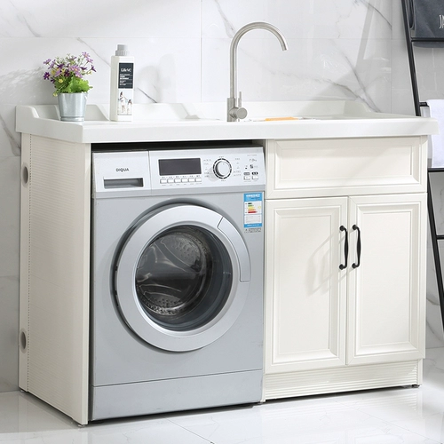 Космический алюминиевый шкаф для стиральной машины, балкон -бассейн, в сочетании с партнером по роллеру, настраиваемый