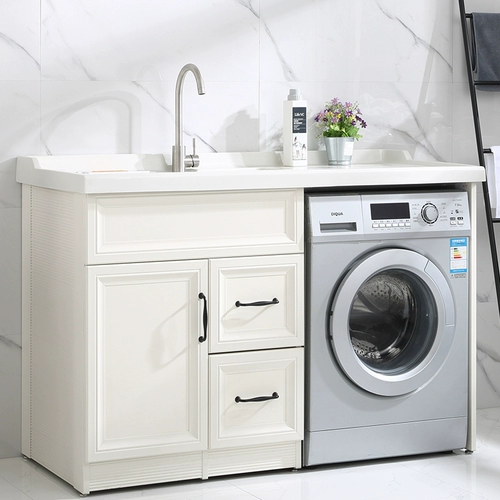 Космический алюминиевый шкаф для стиральной машины, балкон -бассейн, в сочетании с партнером по роллеру, настраиваемый