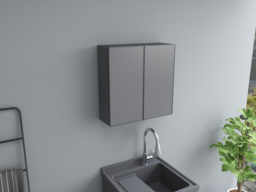 厨房吊柜墙壁柜收纳储物柜挂墙式阳台卧室卫生间挂柜墙柜壁橱定制 - 图2