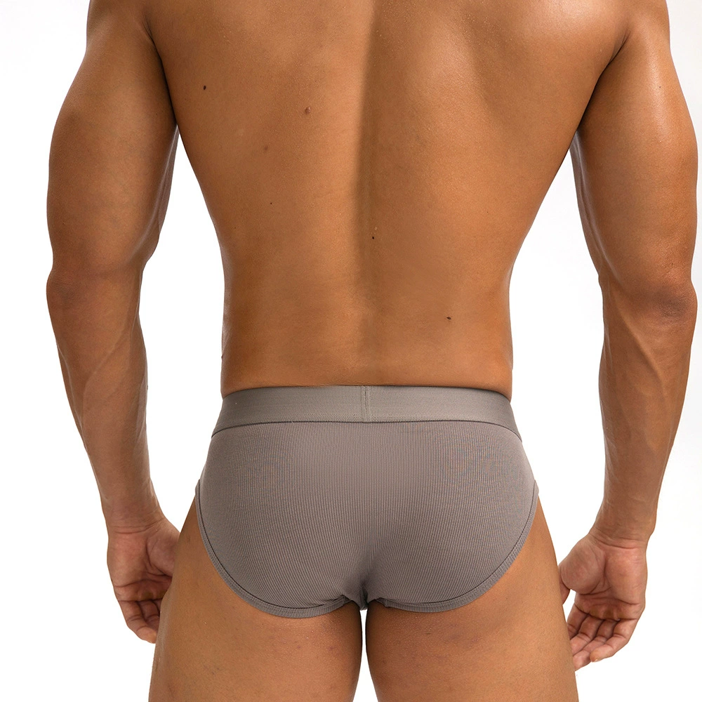 ESBRO新款纯色低腰粘纤螺纹吸汗舒适性感大囊袋U凸男士三角裤,淘宝优惠券,粉丝福利购,淘宝优惠卷