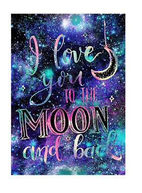 Diamond Painting Cross Stitch Drill Round Embroidery Poster