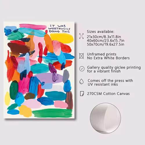 Abstract Canvas Posters David Shrigley Giraffe Tomato Decor - 图2