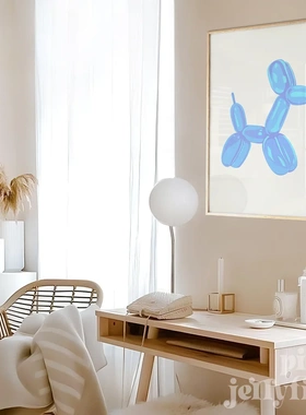 Pink Balloon Dog Wall Art Posters Preppy Bedroom Decor Teens
