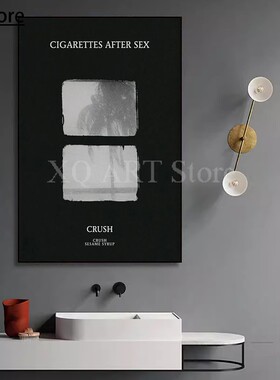 Modern Women Cigarettes After Sex Black Canvas Art Posters