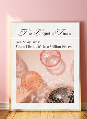 Vintage Coquette Preppy Pink Posters and Prints Canvas Paint