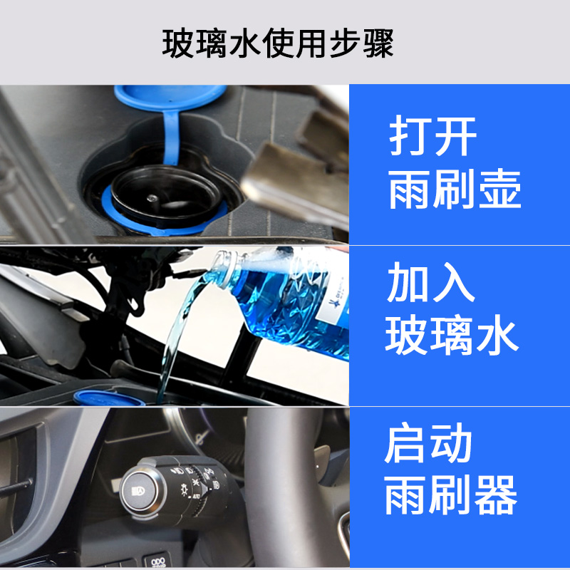 玻璃水汽车冬季防冻零下40车用雨刮水夏季25四季通用型去油膜专用 - 图1