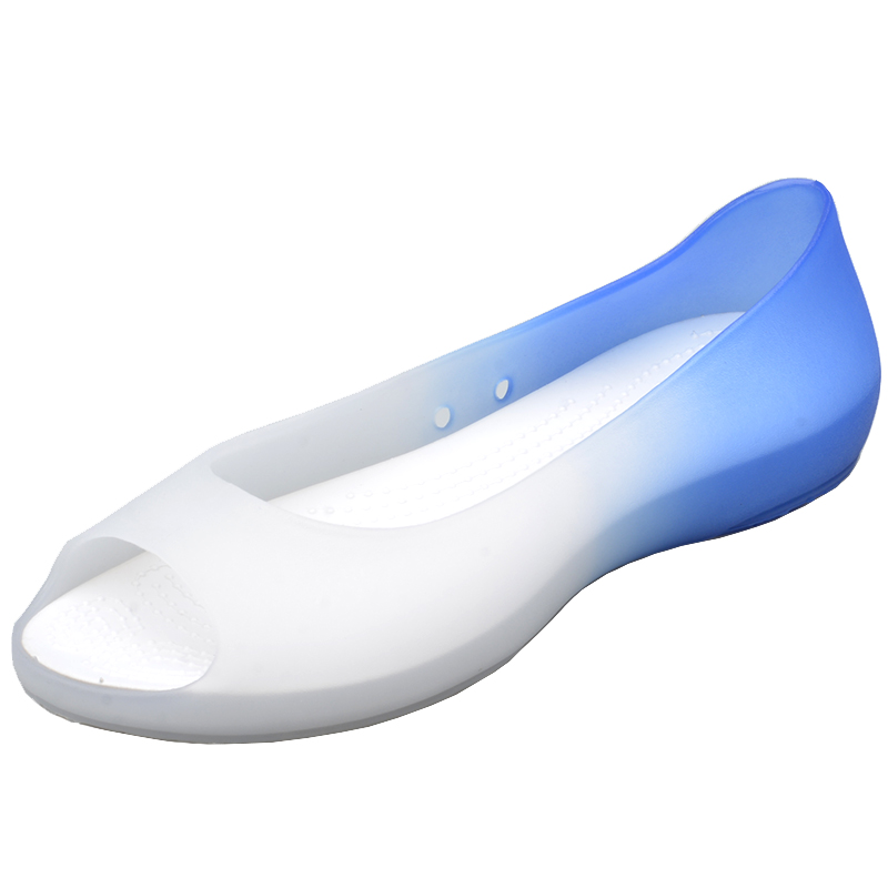 2018新款凉鞋女夏水晶塑料鱼嘴果冻鞋百搭平