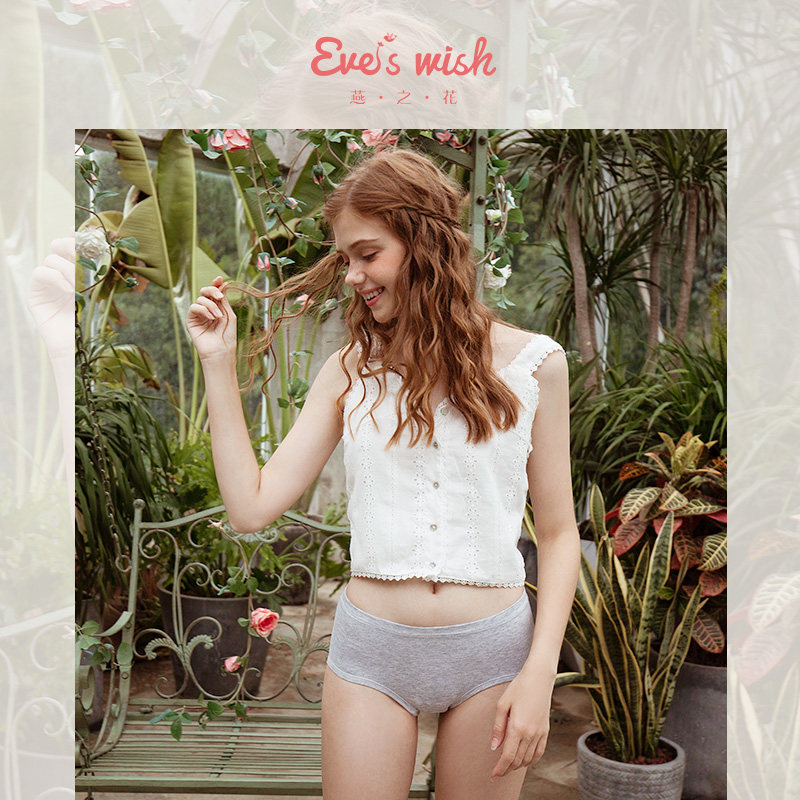 3条装女士纯棉质100%全棉三角裤 燕之花内裤