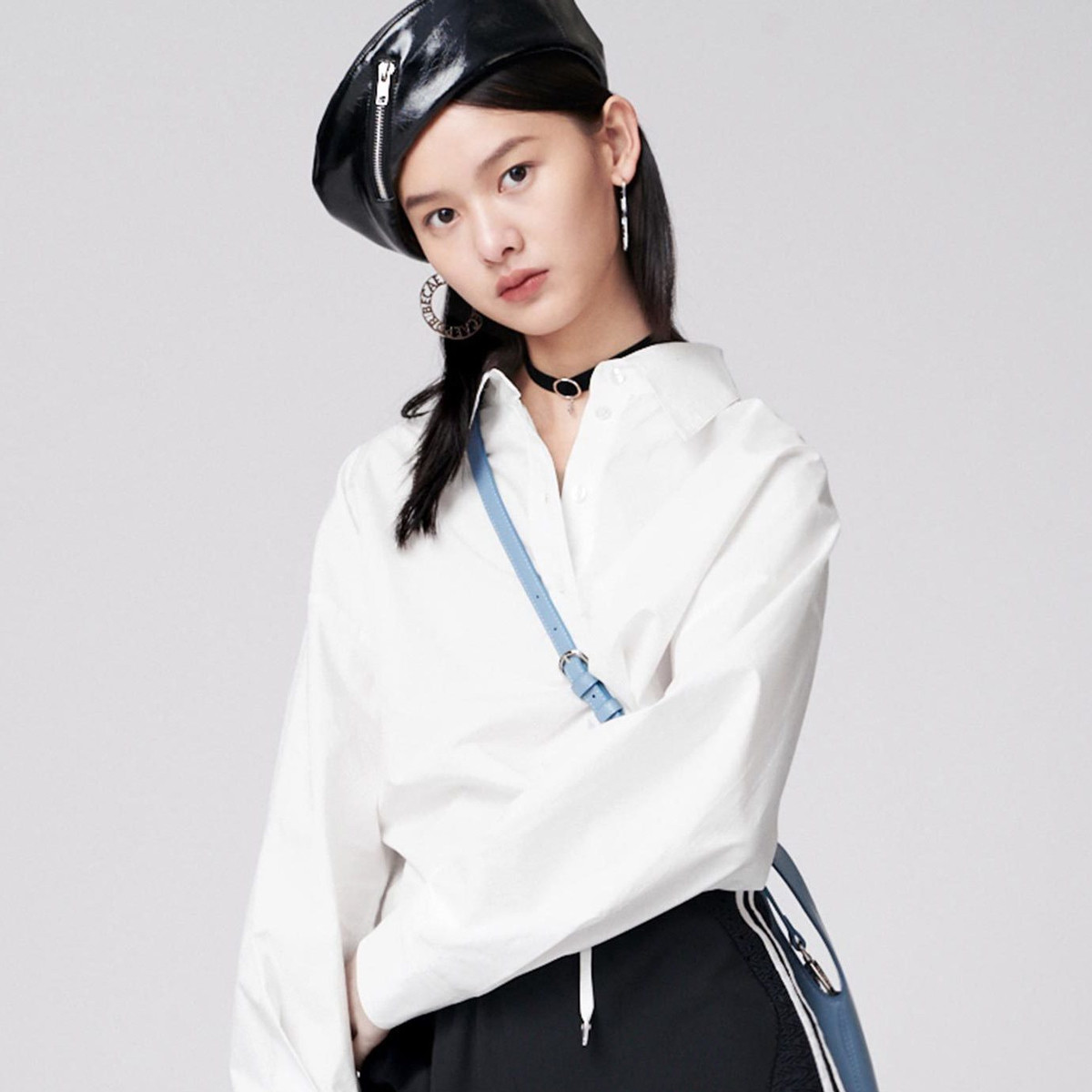 太平鸟时尚抽绳2020秋季新款衬衣 太平鸟喜之乐衬衫