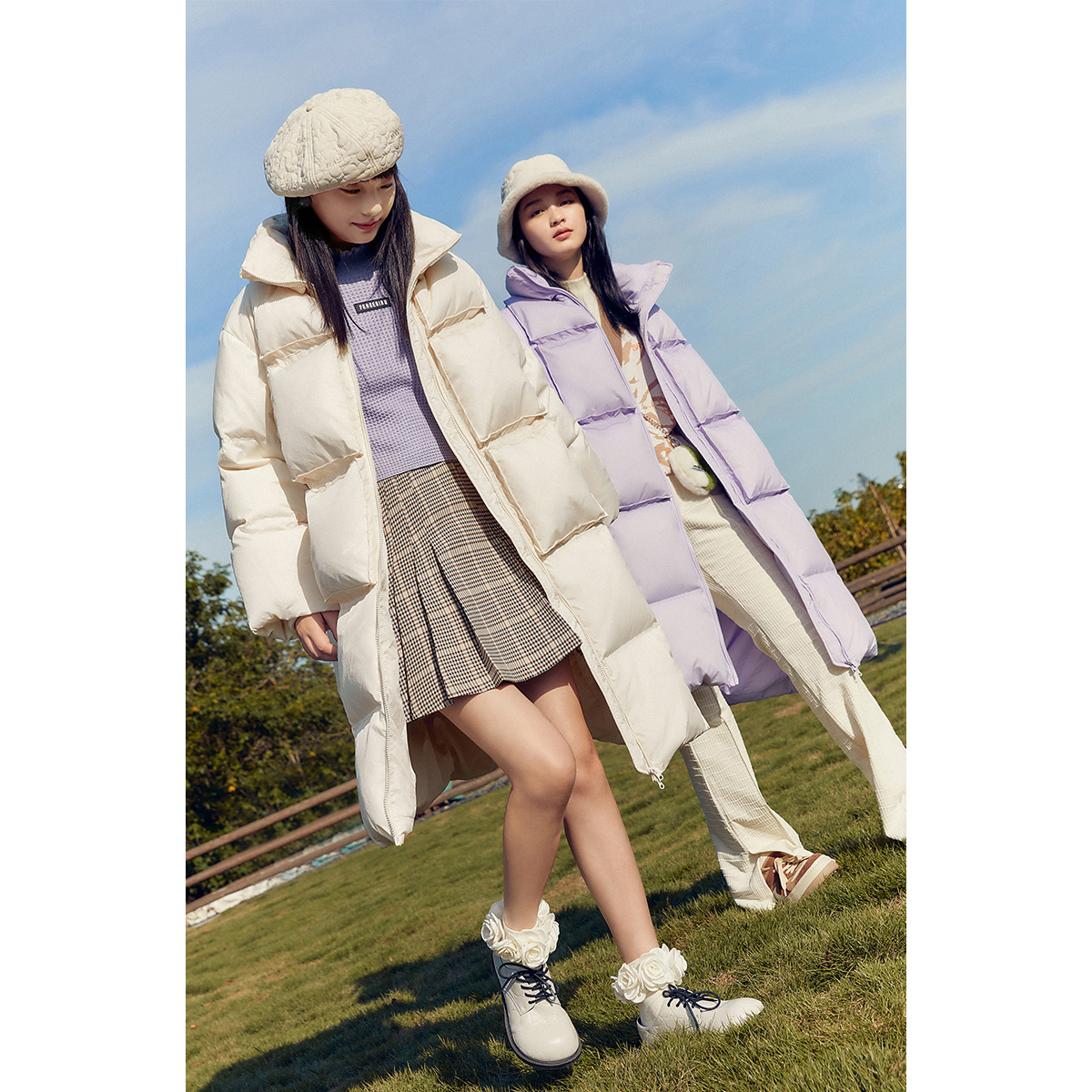 太平鸟中长款2021年冬季新款白鸭绒 太平鸟广仁羽绒服