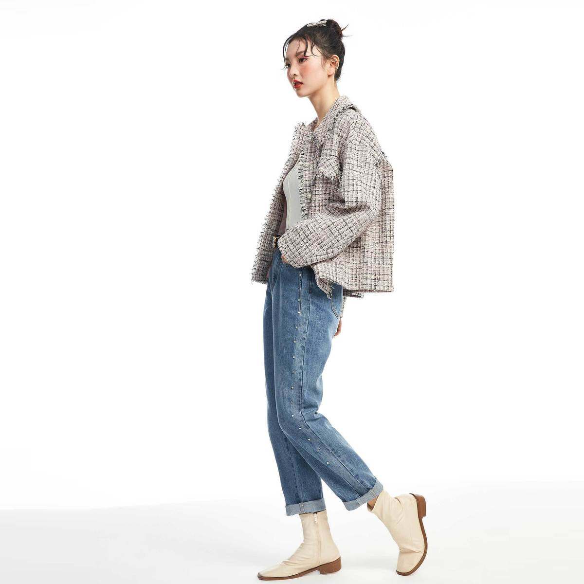 【商场同款】太平鸟小香淑女短外套 太平鸟广仁短外套