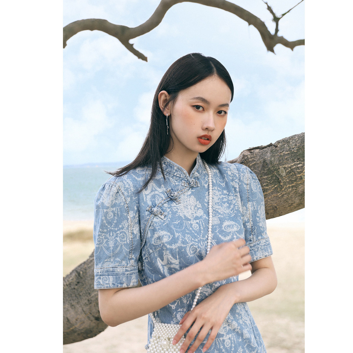 【大都会上博联名】太平鸟国风连衣裙 太平鸟广仁连衣裙