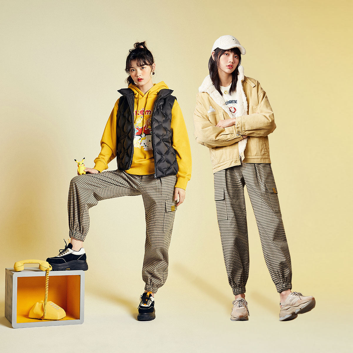 太平鸟2019秋冬新款宽松休闲工装裤 太平鸟普埃拉休闲裤