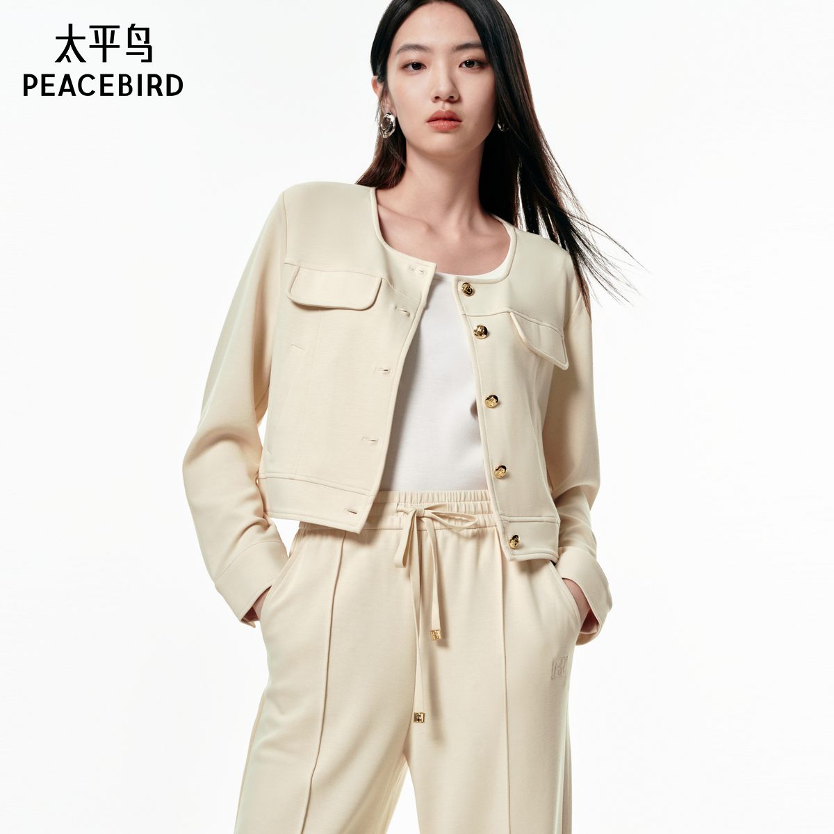 太平鸟女装2025年秋季款品质针织套装女A1FCE3487 - 图0