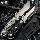 МЕХАНИЧЕСКИЙ ВЕТР ДОПОЛНИТЕЛЬНЫЙ ВЕРНАЯ ИНТИЧЕСКИЙ ТАКТИЧЕСКИЙ НОЖИ ВЫСОКОЙ ВЫСОКОЙ Твердость Высоко -Шарп Меч DC53 Стальное лезвие с тактической оболочкой