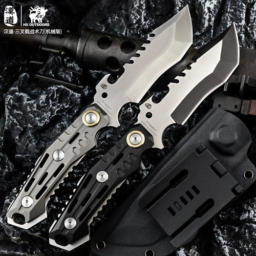 МЕХАНИЧЕСКИЙ ВЕТР ДОПОЛНИТЕЛЬНЫЙ ВЕРНАЯ ИНТИЧЕСКИЙ ТАКТИЧЕСКИЙ НОЖИ ВЫСОКОЙ ВЫСОКОЙ Твердость Высоко -Шарп Меч DC53 Стальное лезвие с тактической оболочкой